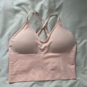 Cropped padded tank top
